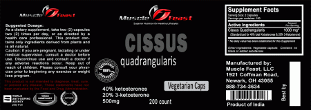 Cissus Quadrangularis Label