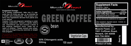 Green Coffee Bean Label