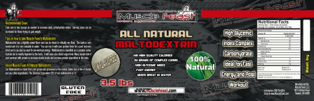 Maltodextrin All Natural Unflavored 3.5lbs