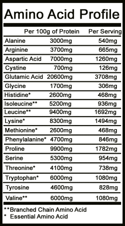 Micellar Casein Amino Acid Profile Flavored