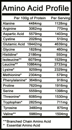 Premium Blend Protein Amino Acid Profile Flavored